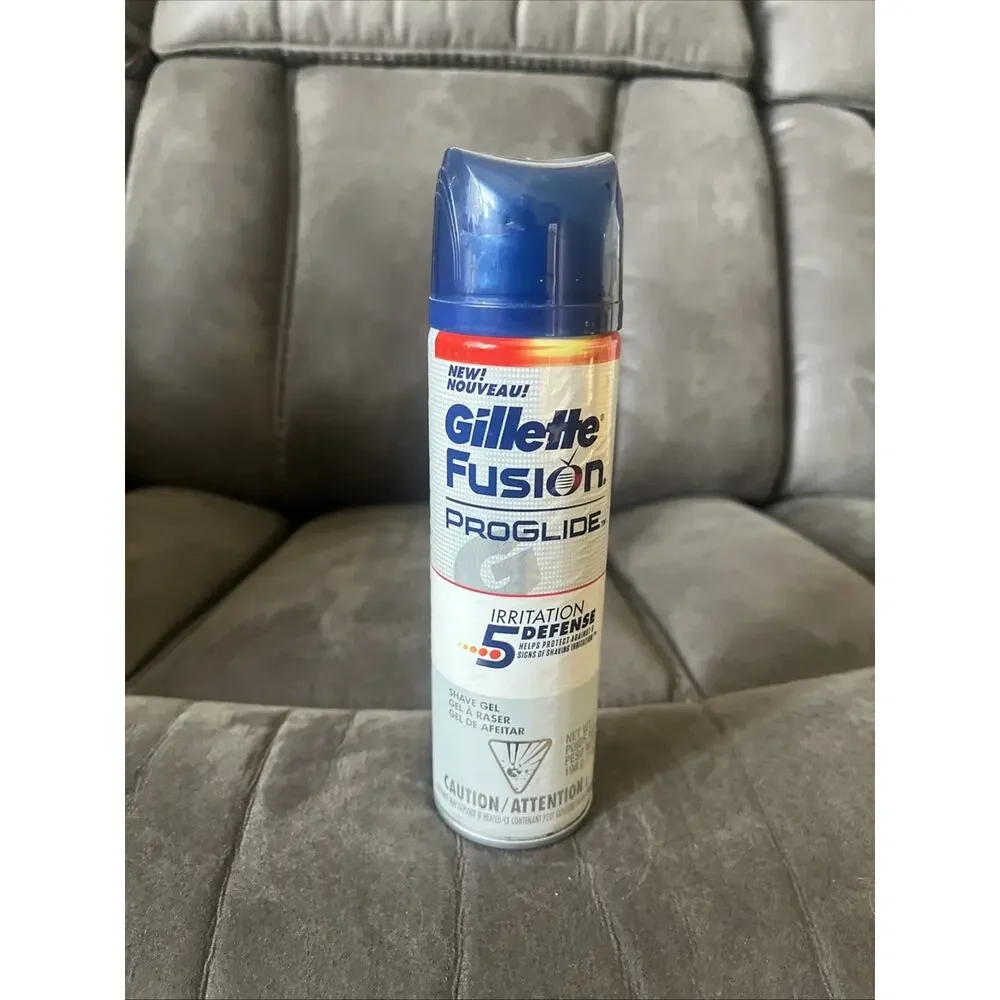 New Gillette Fusion Shave Gel 7oz ProGlide 5 Irritation Defense Rare HTF
